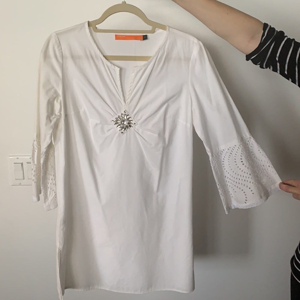Cynthia Steffe Tunic with Crystal embellishment